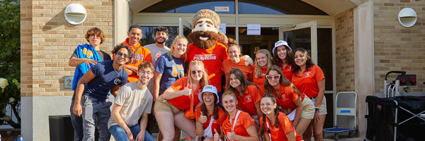 Carroll University students at an event